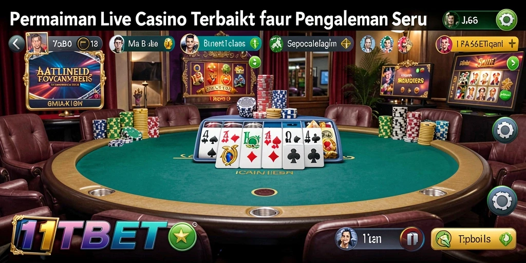 Gameplay Live Casino yang mengasyikkan di 11TBET.