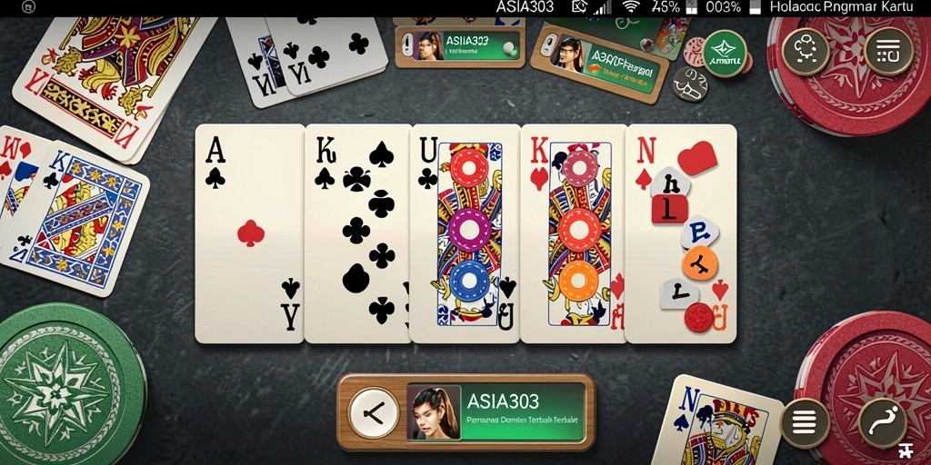 Tampilan gameplay seru dari ASIA303 yang menampilkan Domino.