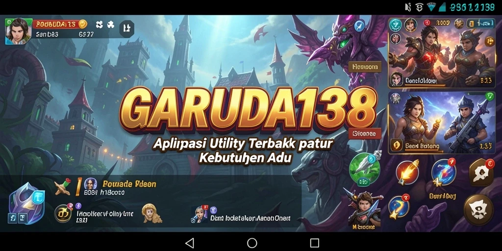Tampilan screenshot GARUDA138 menunjukkan antarmuka yang sederhana dan fungsional.