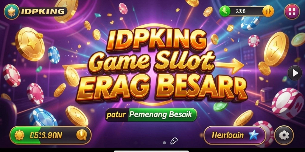 Screenshot menunjukkan gameplay menegangkan dari IDPKING Slot.