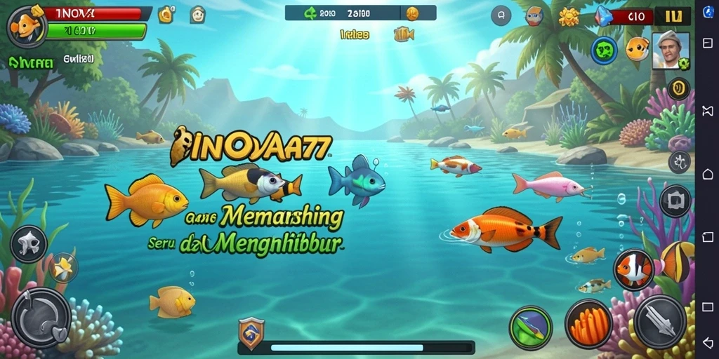 Gameplay memancing yang memukau dan mendebarkan di INOVA77.