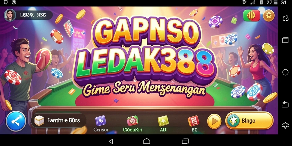 Tampilan menarik dari gameplay seru LEDAK388 Bingo.