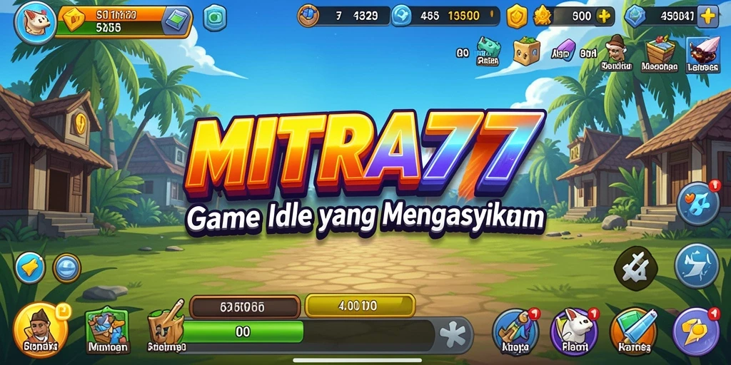Screenshot MITRA77 menampilkan gameplay Idle yang seru dan interaktif.
