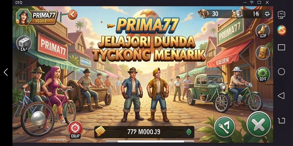 Tampilan gameplay PRIMA77 yang menantang dan menarik.