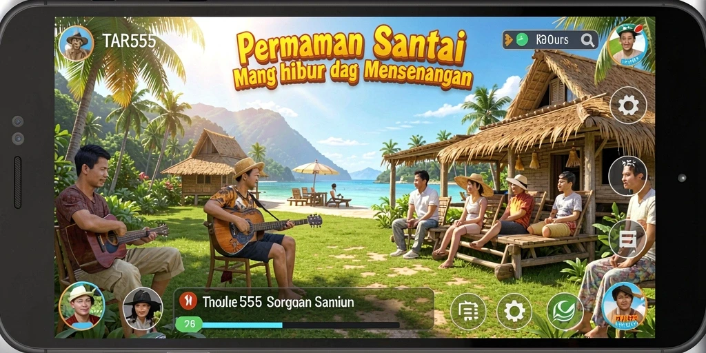 TAR555 menampilkan gameplay seru dengan grafis yang cerah dan interaktif.